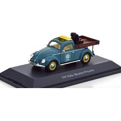 Volkswagen Kever Beutler- Pritsche Blauw 1-43 Schuco  Pro R Limited 500 Pieces