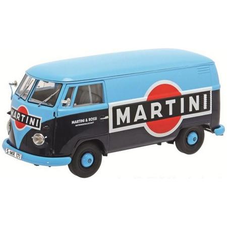 Volkswagen T1b Transporter Martini 1959 - 1963 1:18 Schuco Blauw