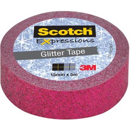 EXPRESSIONS GLITTER TAPE ROZE