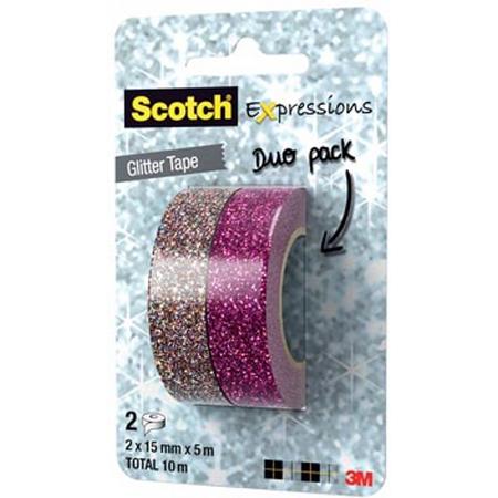 Scotch Glitter Tape - Roze