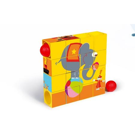 Scratch Preschool - Puzzel & Roller Coaster Circus - 16-delig