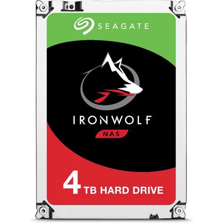 SEAGATE NAS HDD 4TB IronWolf 5900rpm 6Gb/s SATA 64MB cache 3.5inch 24x7 for NAS and RAID rackmount systemes BLK