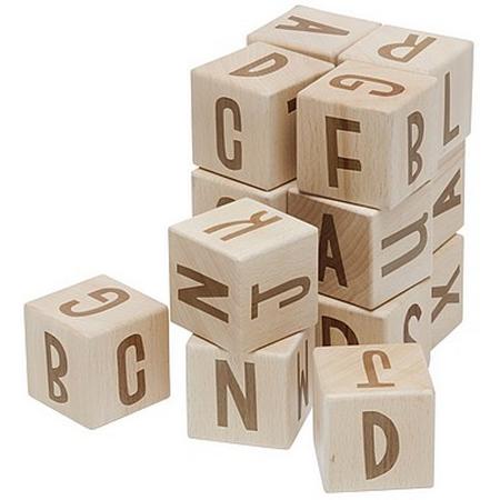 Sebra speelblokken hout alfabet