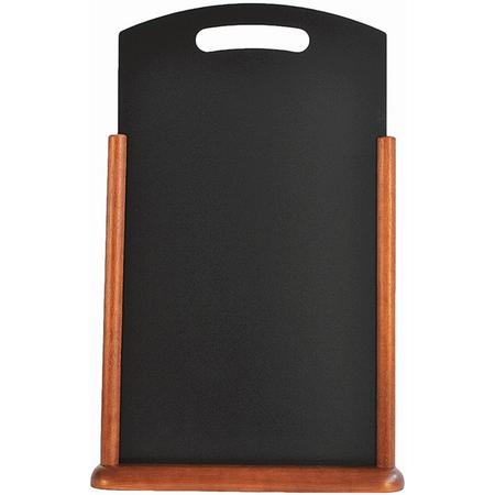 Tafel krijtbord 35x53 donker bruin handle