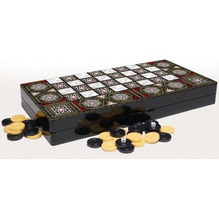 Sedefli Tavla - (Turks) bordspel van hout backgammon - Special edition