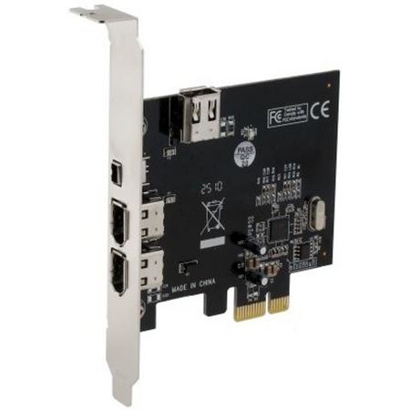 Sedna PCIE 3x 1394A interfacekaart/-adapter Intern IEEE 1394/Firewire