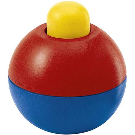 Selecta Spielzeug Speelbal Junior 9 Cm Hout Geel/rood/blauw