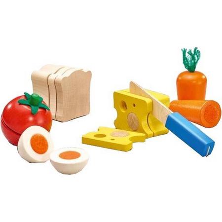 Selecta Spielzeug Speelgoedeten Brood & Groente Junior Hout 6-delig