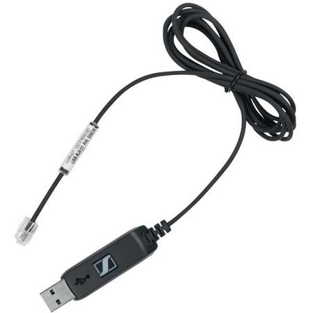 Sennheiser USB-RJ9 01 USB RJ9 Zwart kabeladapter/verloopstukje