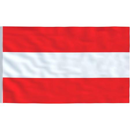 Senvi Printwear - Flag Austria - Grote Oostenrijk vlag - Gemaakt Van 100% Polyester - UV & Weerbestendig - Met Versterkte Mastrand - Messing Ogen - 90x150 CM - Fair Working Conditions