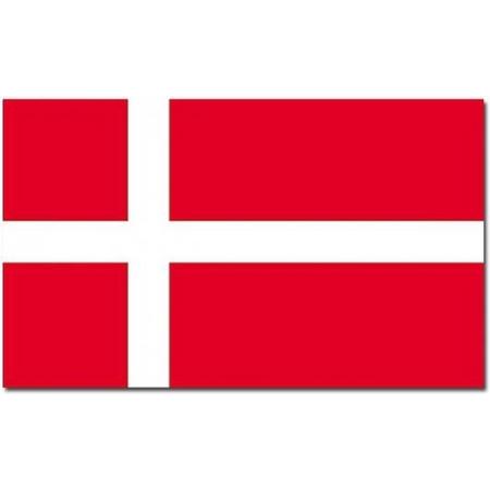 Senvi Printwear - Flag Denmark - Grote Deense vlag - Denemarken - Gemaakt Van 100% Polyester - UV & Weerbestendig - Met Versterkte Mastrand - Messing Ogen - 90x150 CM - Fair Working Conditions - Denenmarken