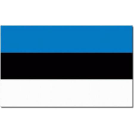 Senvi Printwear - Flag Estonia - Grote Estland vlag - Gemaakt Van 100% Polyester - UV & Weerbestendig - Met Versterkte Mastrand - Messing Ogen - 90x150 CM - Fair Working Conditions