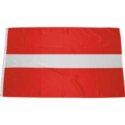 Senvi Printwear - Flag Latvia - Grote Letland vlag - Gemaakt Van 100% Polyester - UV & Weerbestendig - Met Versterkte Mastrand - Messing Ogen - 90x150 CM - Fair Working Conditions