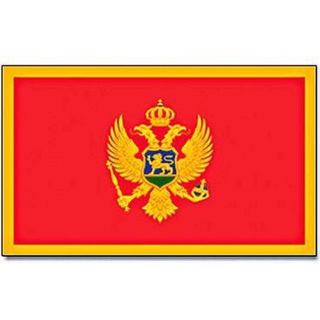Senvi Printwear - Flag Montenegro - Grote Montenegro vlag - Gemaakt Van 100% Polyester - UV & Weerbestendig - Met Versterkte Mastrand - Messing Ogen - 90x150 CM - Fair Working Conditions