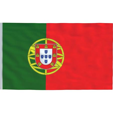 Senvi Printwear - Flag Portugal - Grote Portugal vlag - Gemaakt Van 100% Polyester - UV & Weerbestendig - Met Versterkte Mastrand - Messing Ogen - 90x150 CM - Fair Working Conditions