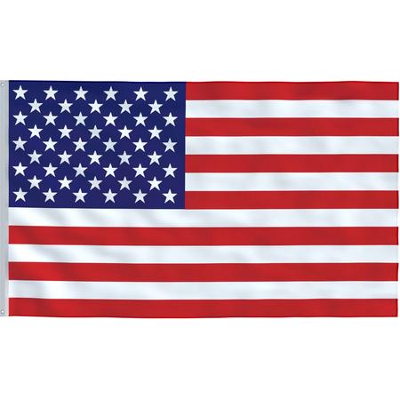Senvi Printwear - Flag USA - Grote USA vlag - Gemaakt Van 100% Polyester - UV & Weerbestendig - Met Versterkte Mastrand - Messing Ogen - 90x150 CM - Fair Working Conditions