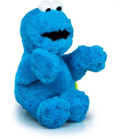 Pluche knuffel Sesamstraat pop van Koekiemonster 38 cm - Speelgoed poppen van je favoriete karakters