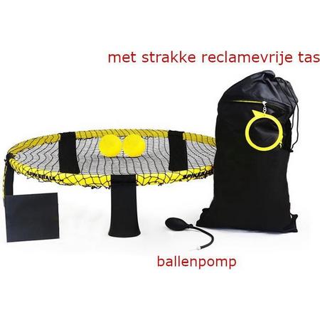 Setilo - Spikeball - Roundball - Spikeball set - met strakke en mooie tas en verstelbaar net - Buitenspel voor kinderen en volwassenen  - met ballenpompje