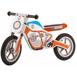   Oranje Motorfiets - Houten  