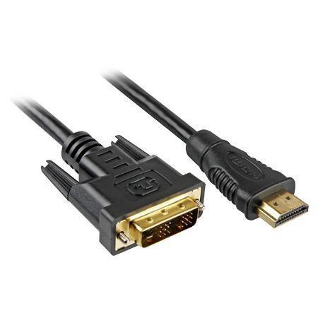Sharkoon - HDMI naar DVI-D kabel -5 m - Zwart
