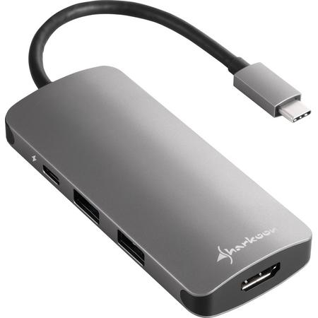 Sharkoon USB 3.0 Type C Multiport Adapter Dockingstation