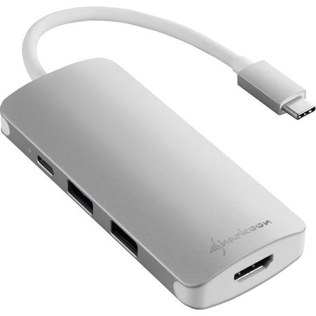 Sharkoon USB 3.0 Type C Multiport Adapter Dockingstation