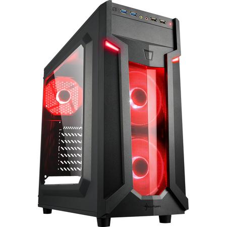 Sharkoon VG6-W Red Tower-behuizing