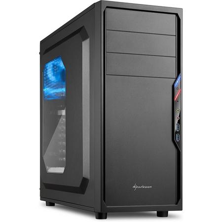 Sharkoon VS4-W Midi-Toren Zwart computerbehuizing