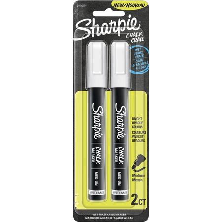 Sharpie - Nat uitwisbare Chalkmarker - Wit - per 2 verpakt