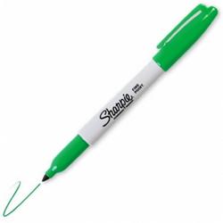 Sharpie Groene Permanent Classic Fine Marker - Fine Tip stift perfect voor markeren diverse oppervlakken zoals metaal, plastic, papier en hout