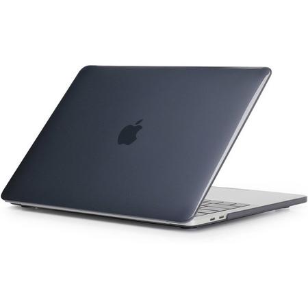 Shop4 - MacBook 13 inch Pro (2017) Hoes - Hardshell Cover Crystal Zwart