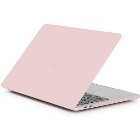 Shop4 - MacBook 13 inch Pro (2017) Hoes - Hardshell Cover Mat Licht Roze