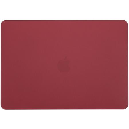 Shop4 - MacBook Pro 16-inch (2019) Hoes - Hardshell Cover Mat Donker Rood