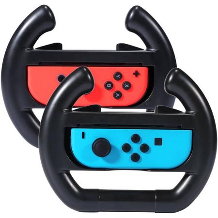 Shop4 - Nintendo Switch - Joy-Con Stuur Set van 2 Wheels Zwart