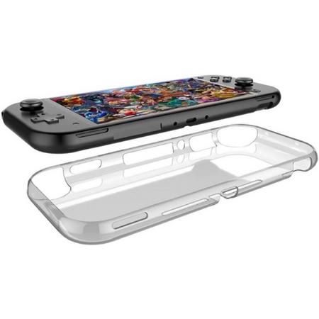 Shop4 - Nintendo Switch Lite - Zachte Bescherm Case Transparant Wit