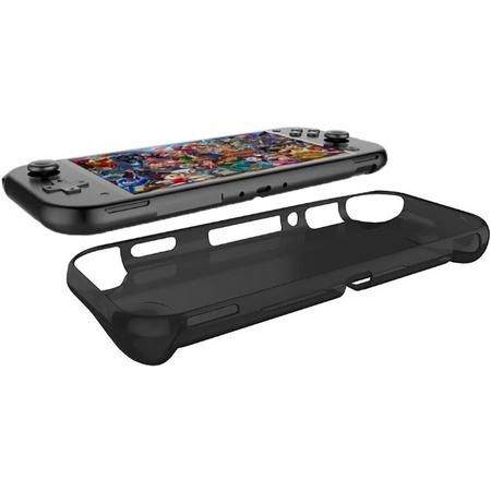 Shop4 - Nintendo Switch Lite - Zachte Bescherm Case Transparant Zwart