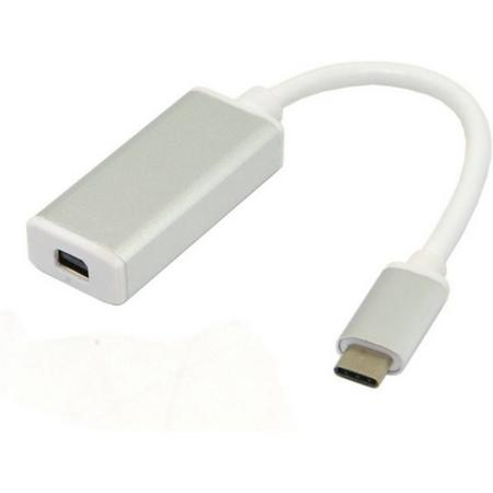 Shop4 - USB Type-C naar Mini DisplayPort Adapter Zilver