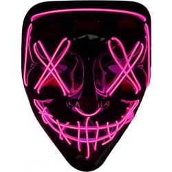 Shutterlight® Purge LED Masker - Roze - Halloween Masker - Feest Masker - Festival - Cosplay