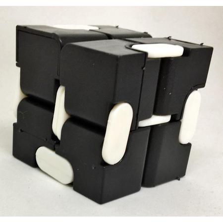Fidget Kubus Infinity Cube Magic Finger Spinner   Friemelkubus   Wit