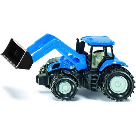 Siku New Holland Tractor met Frontlader - Blauw