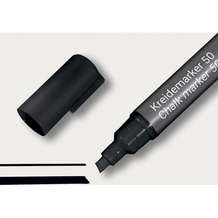Sigel krijtstift - beitelpunt - 1-5mm - zwart - SI-BA180