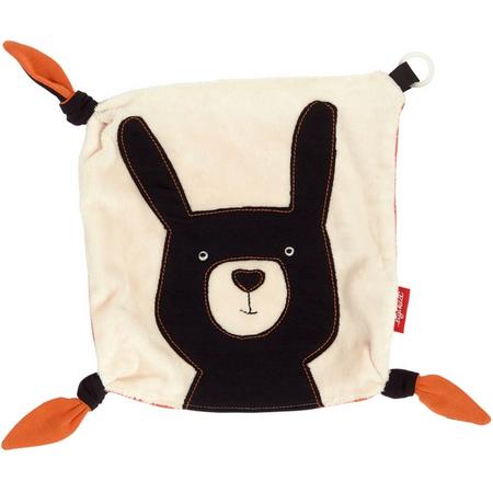 sigikid Comforter with dummy holder rabbit, Black & White Collection 39115