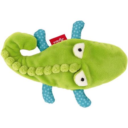 sigikid Grasp toy crocodile with granulate, Red Stars 42241