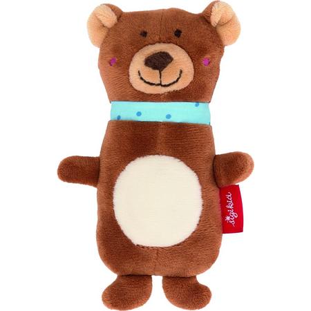 sigikid Grasp toy squeaker bear, Red Stars 42316