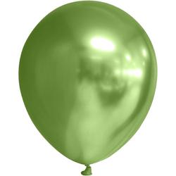 100 Chrome Ballonnen 5 Licht Groen