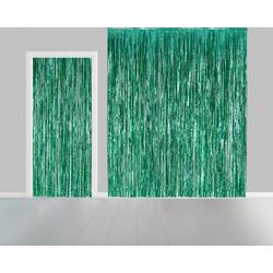 2x Deurgordijn Groen 1 x 2,4 meter Vlamvertragend