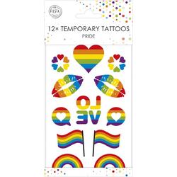 36x Pride Plak Tattoo - Party Feest Thema Fun Pride Zomer