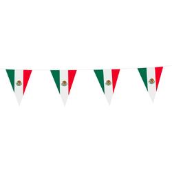 3x Vlaggenlijn Mexico 10 Meter - Voetbal EK WK Landen Feest Versiering Decoratie