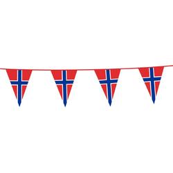3x Vlaggenlijn Noorwegen 10 Meter - Voetbal EK WK Landen Feest Versiering Decoratie
