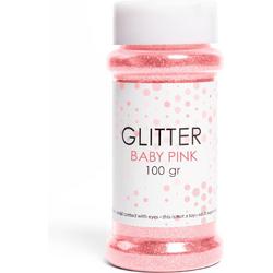Glitter Baby Roze 100 gram - Knutselen Glitters